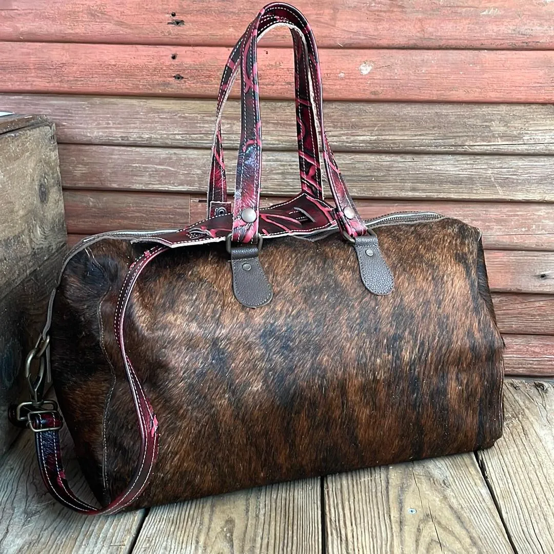 018 Duffel - Red Brindle w/ Red Brands