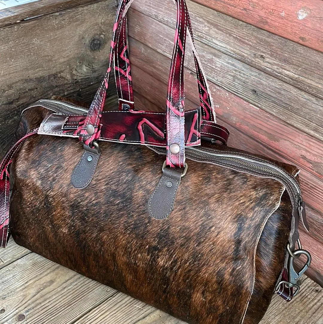 018 Duffel - Red Brindle w/ Red Brands