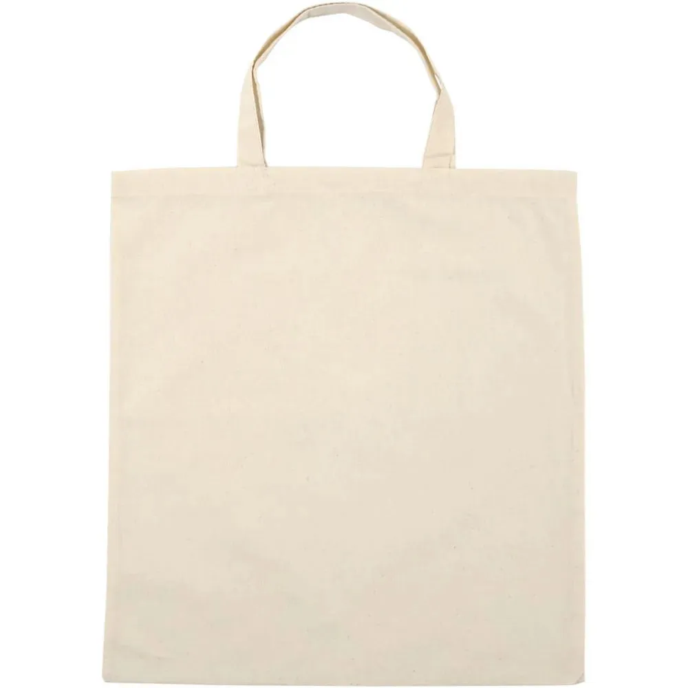 100% Cotton Shopping Bag Reusable Craft Design Personalise Make Natural 42cm