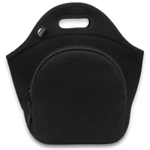 13.5" Cotton Lunch Bag Black/Black