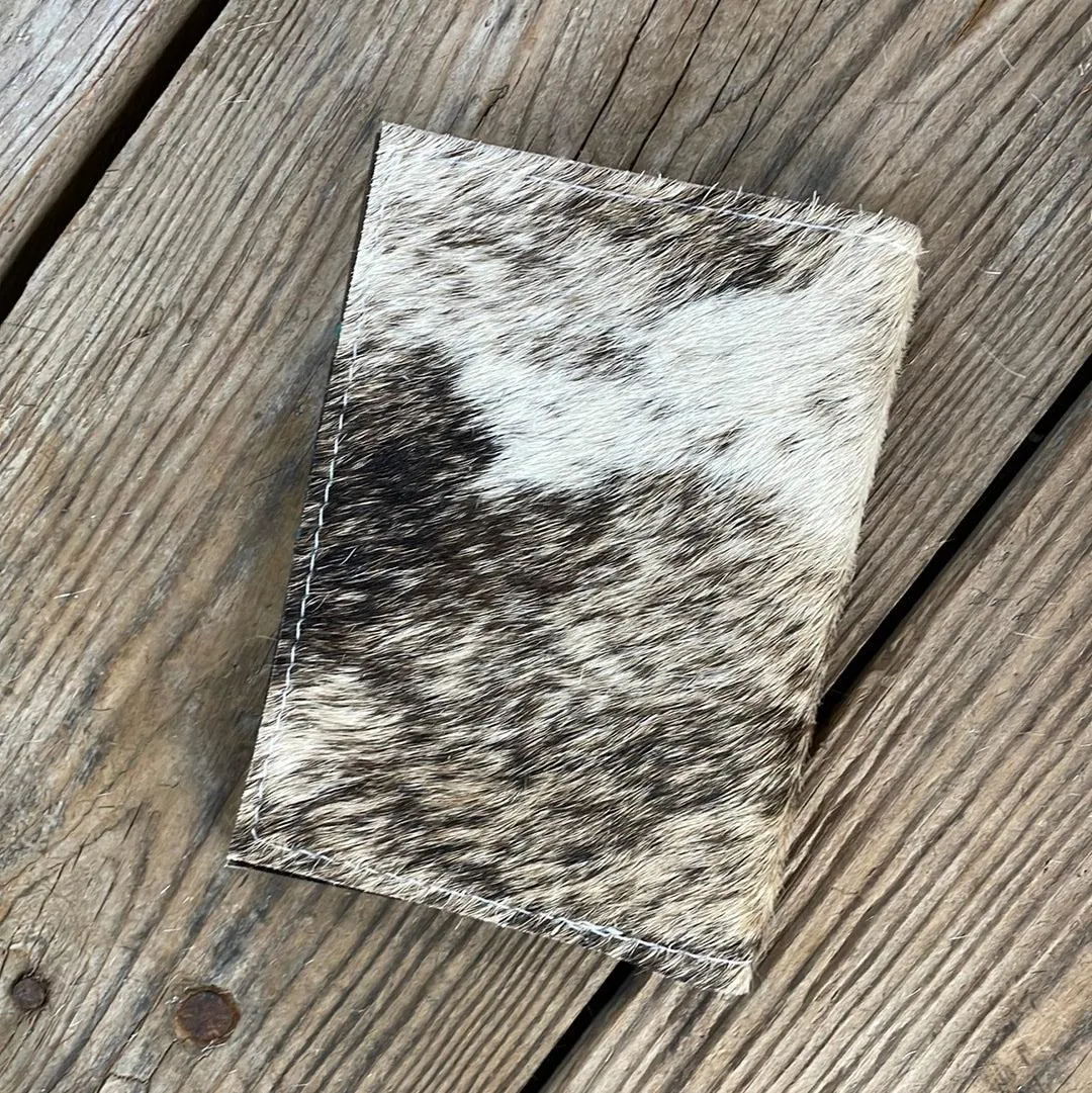 211 Passport Cover - Brindle w/ Patina Skulls