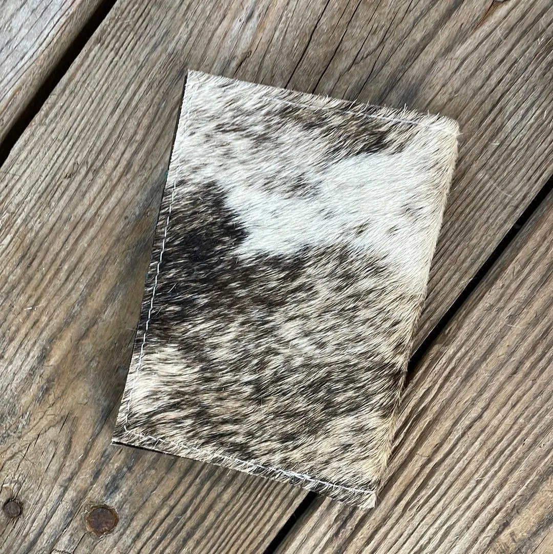 211 Passport Cover - Brindle w/ Patina Skulls