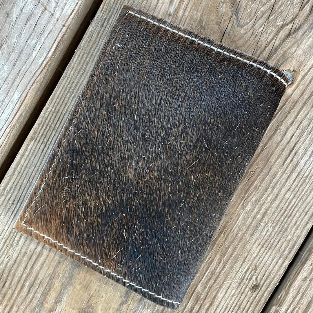 224 Passport Cover - Brindle w/ Turquoise Aztec