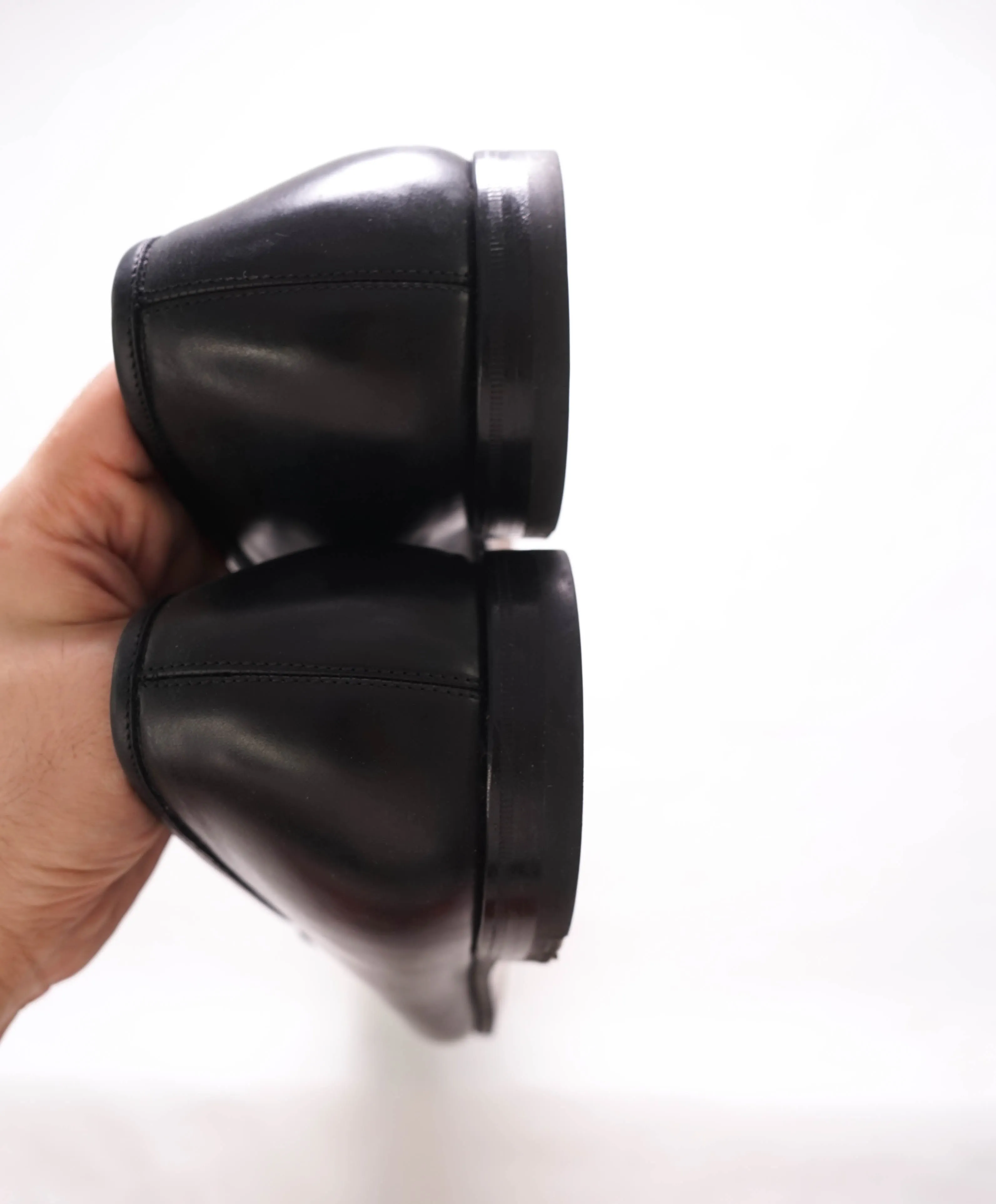 $850 SALVATORE FERRAGAMO - "BENFORD" Black Logo Bit Front Loafer - 11E US