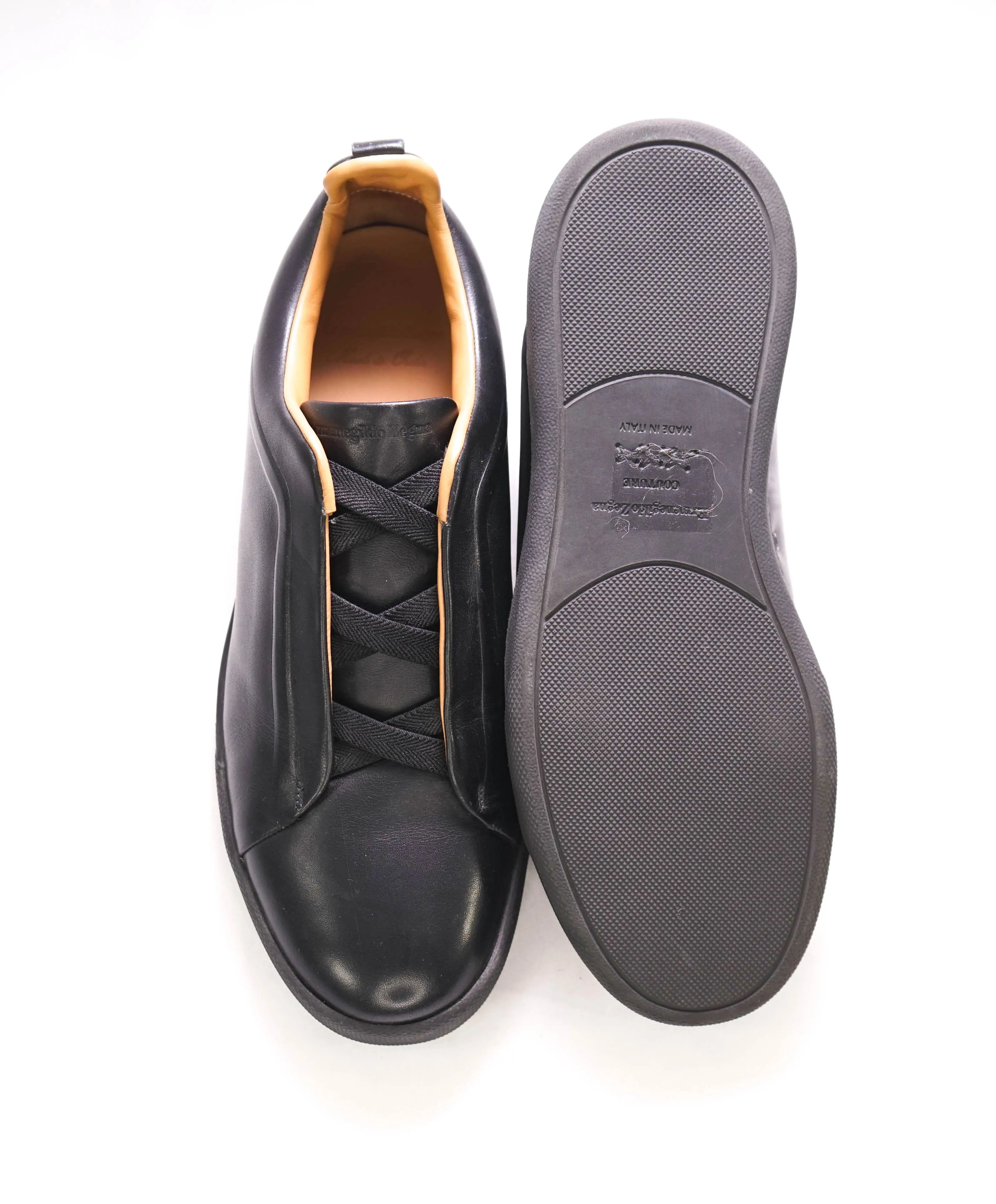 $950 ERMENEGILDO ZEGNA - COUTURE "Triple Stitch" Sneakers - 8US 7UK (41 EU)