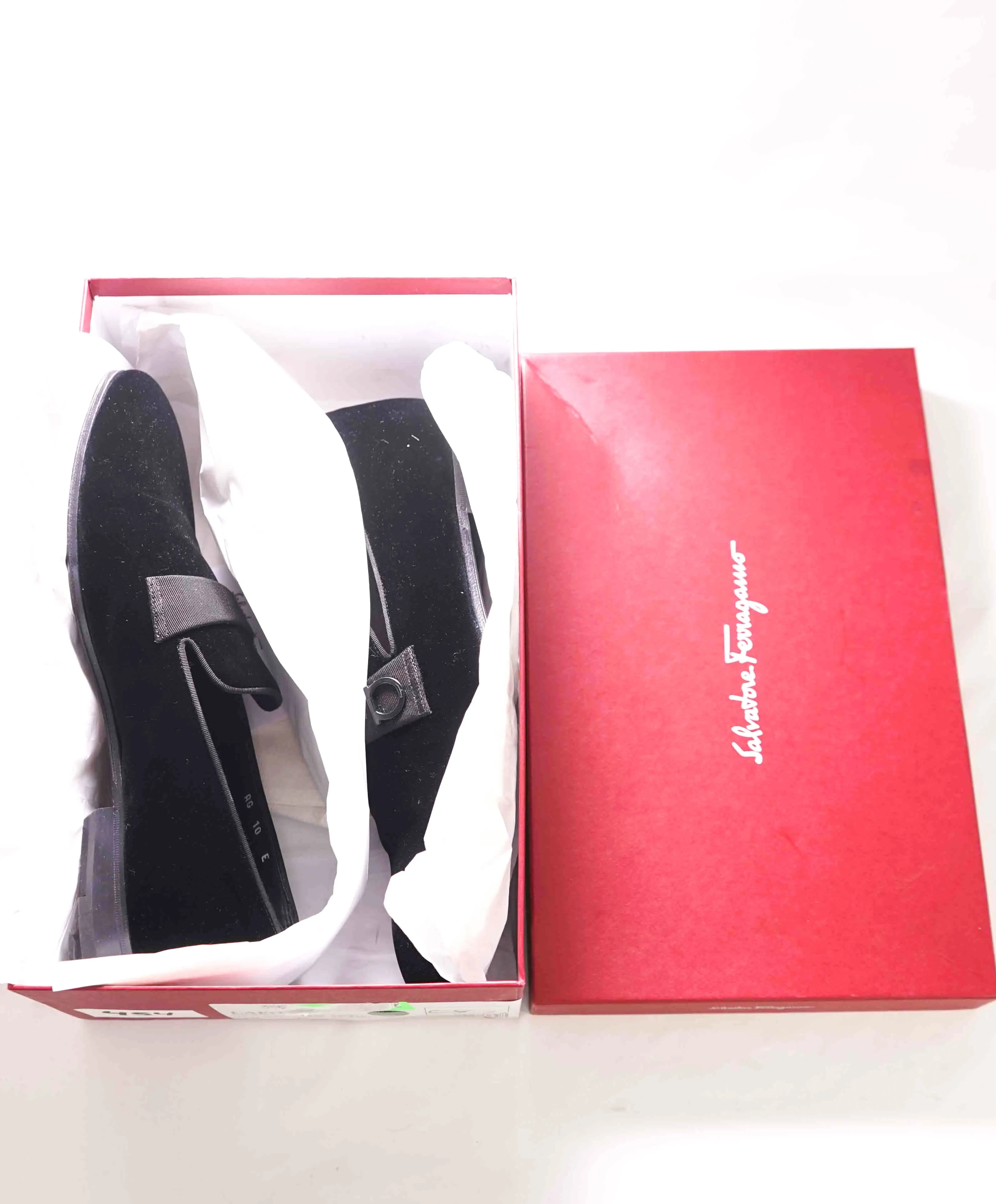$950 SALVATORE FERRAGAMO - *LAPO * Velvet GANCINI Smoking Loafer - 10 E US