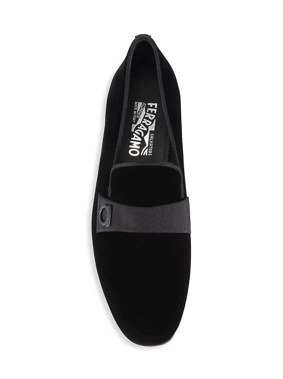 $950 SALVATORE FERRAGAMO - *LAPO * Velvet GANCINI Smoking Loafer - 10 E US
