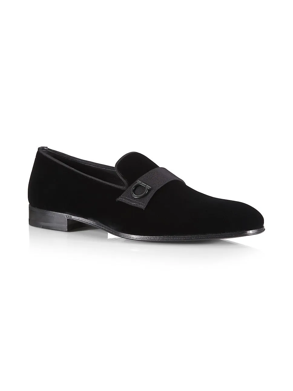 $950 SALVATORE FERRAGAMO - *LAPO * Velvet GANCINI Smoking Loafer - 10 E US
