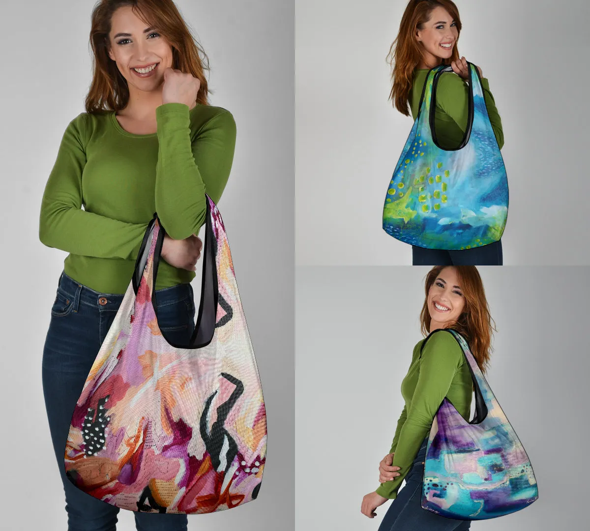 Abstract Art Set 01 - Grocery Bags