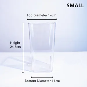 Acrylic Clear Flower Container in different Size