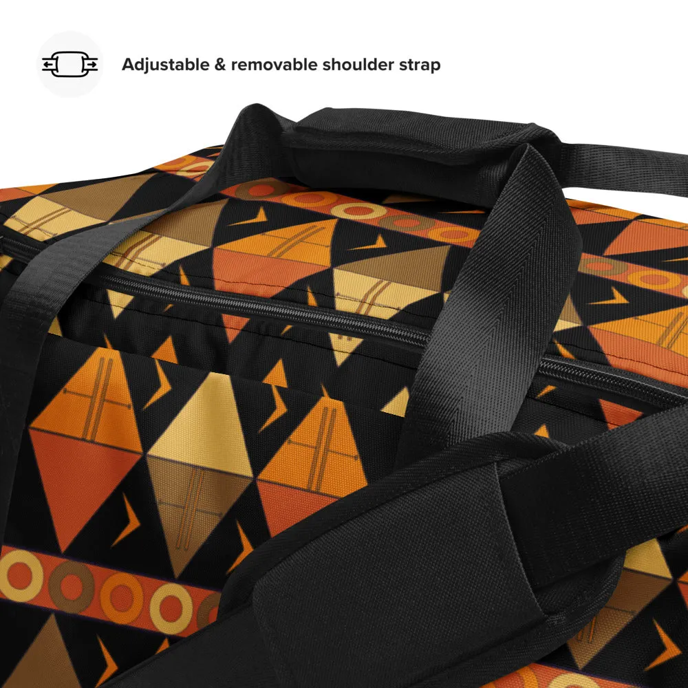 African Tribal Print Duffel bag - Earthy