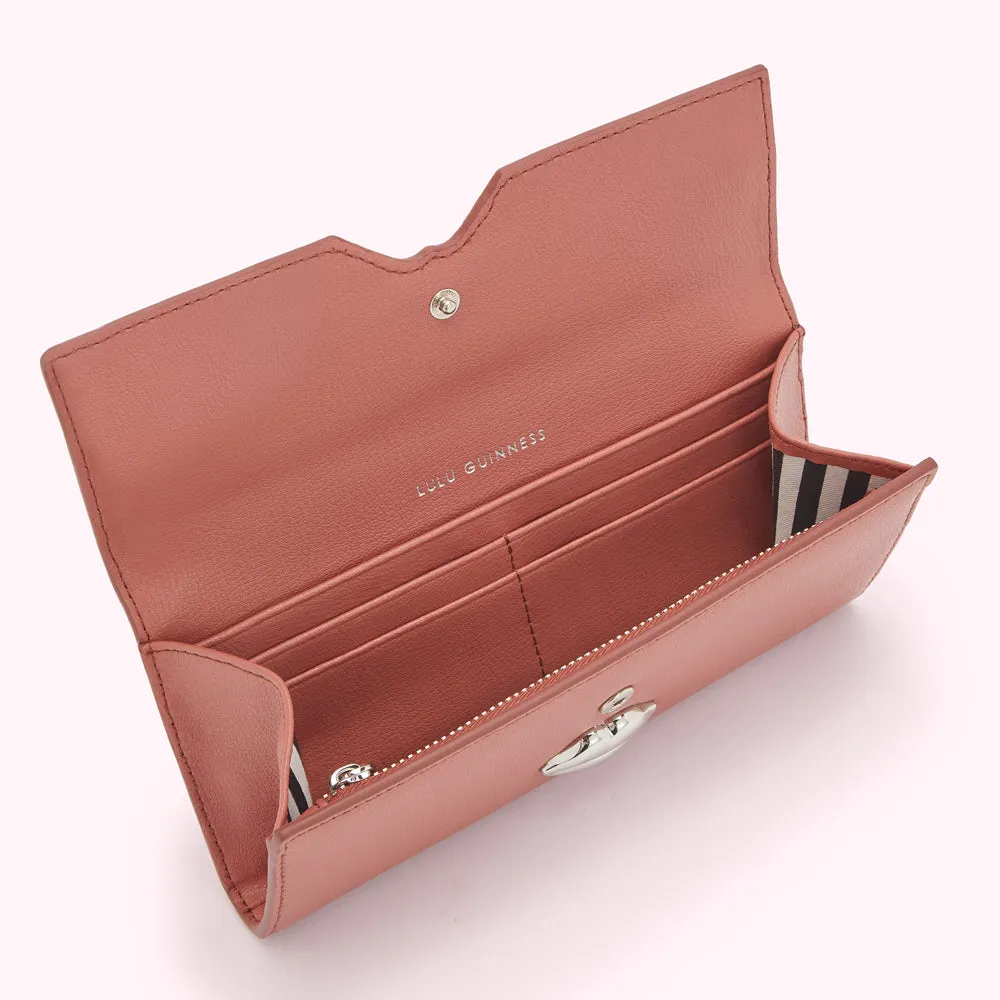 AGATE LEATHER SOLID LIP CORA WALLET