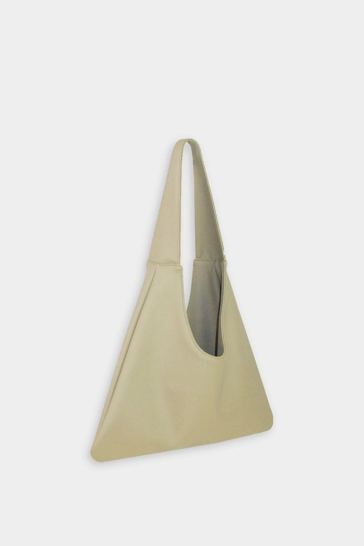 Agave Triangular Tote Bag in Beige