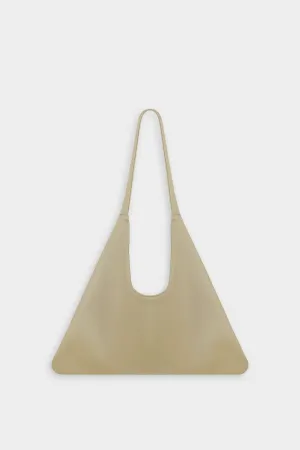 Agave Triangular Tote Bag in Beige