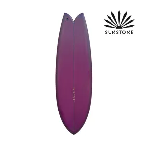 ALBUM SUNSTONE 5'8 BURGANDY TINT PU SURFBOARD