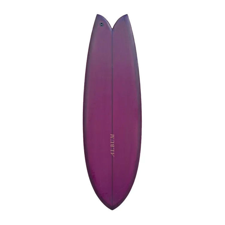 ALBUM SUNSTONE 5'8 BURGANDY TINT PU SURFBOARD