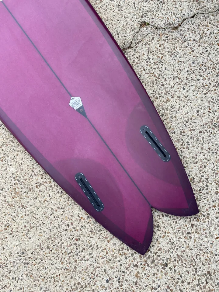 ALBUM SUNSTONE 5'8 BURGANDY TINT PU SURFBOARD