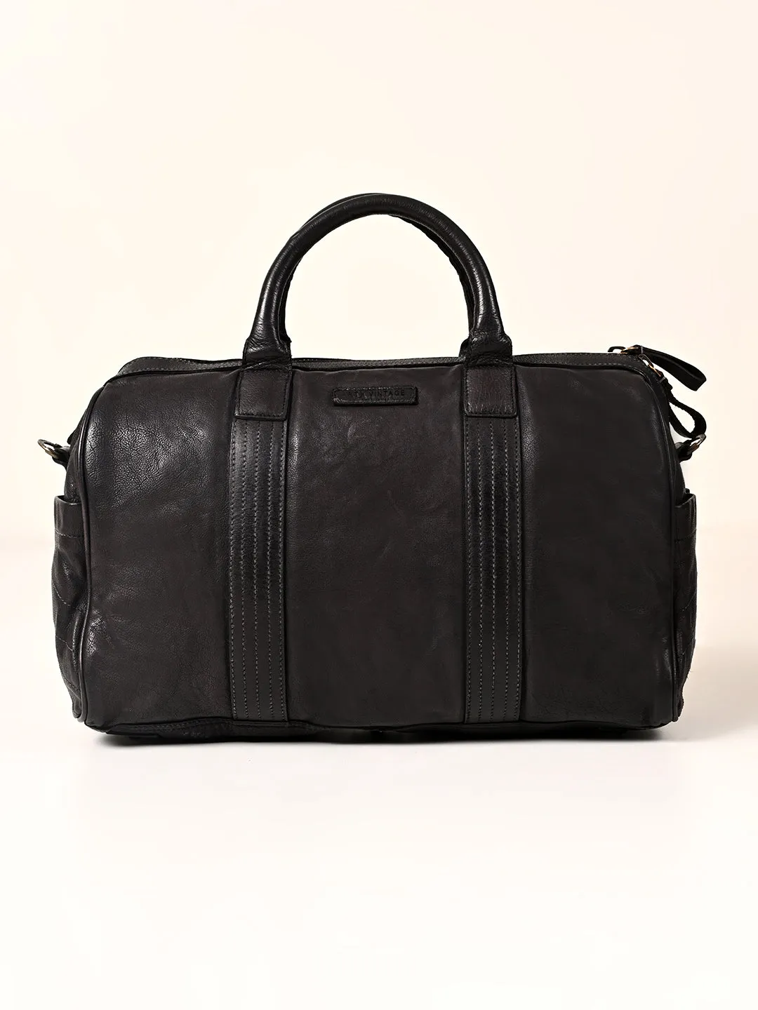 Alexander: Real Leather Duffle Bag by Art N Vintage