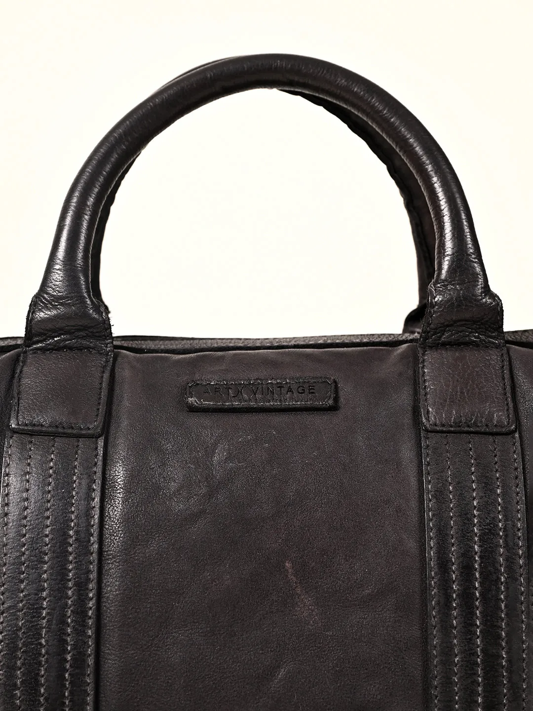 Alexander: Real Leather Duffle Bag by Art N Vintage