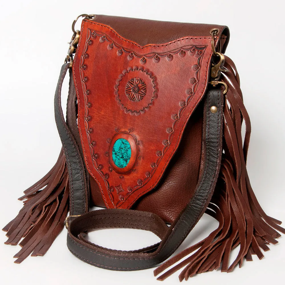 American Darling ADBGH132A Messenger Genuine Leather Women Bag Western Handbag Purse