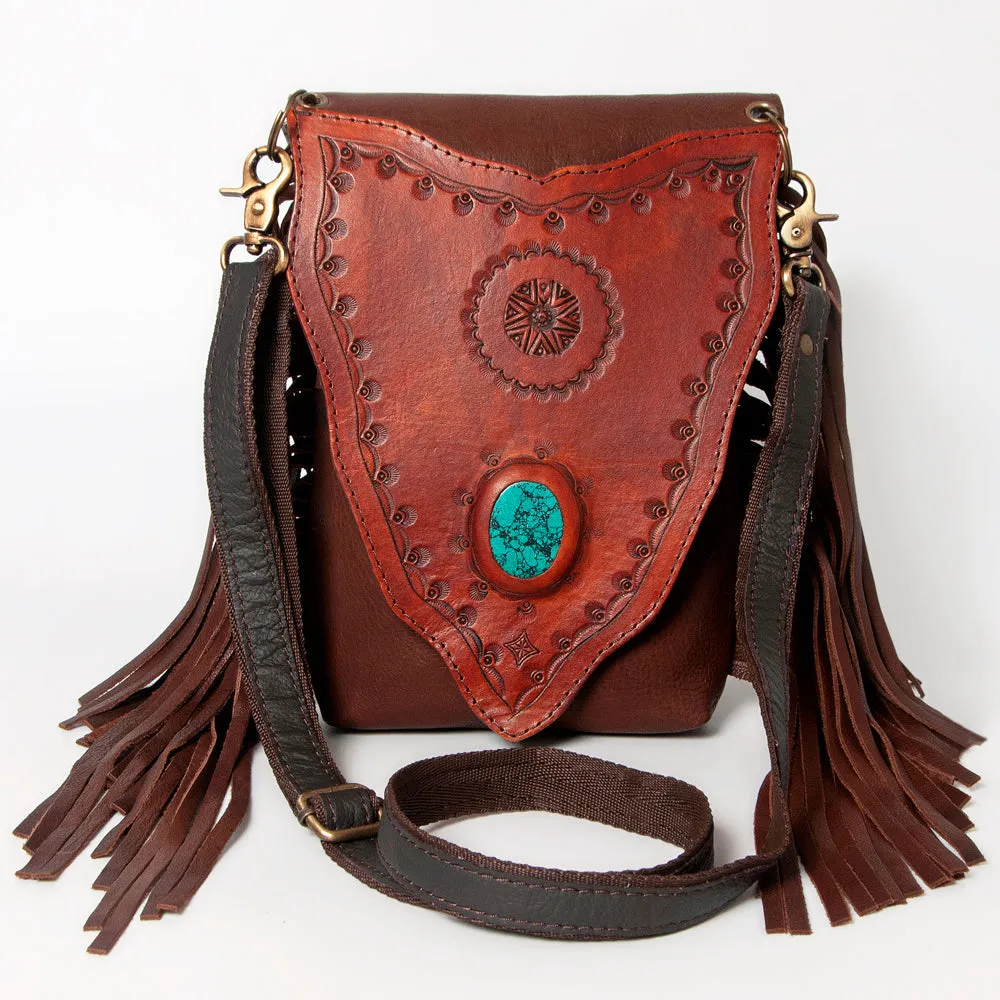 American Darling ADBGH132A Messenger Genuine Leather Women Bag Western Handbag Purse