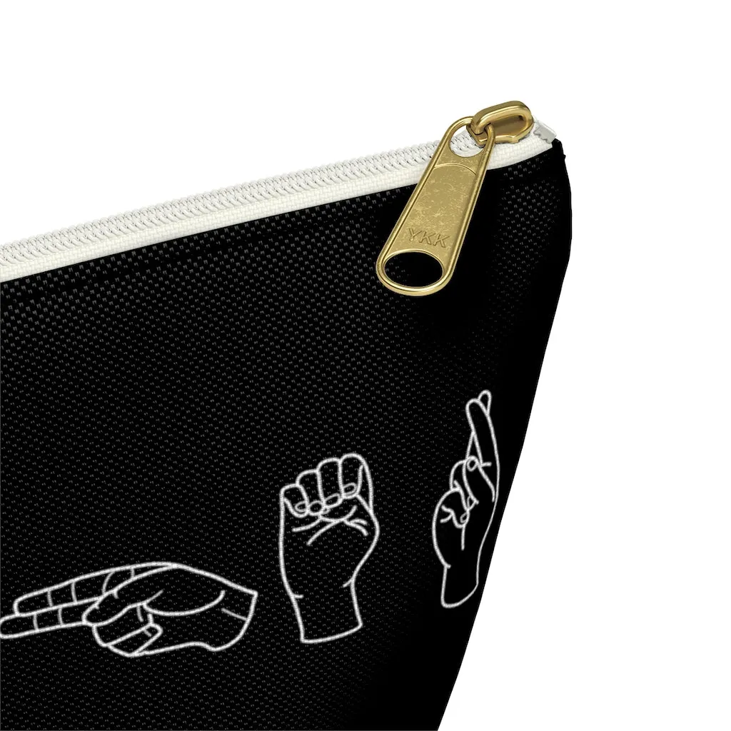 American Sign Language "Teacher" Pouch