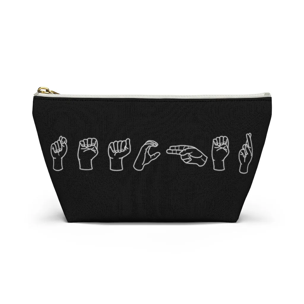 American Sign Language "Teacher" Pouch