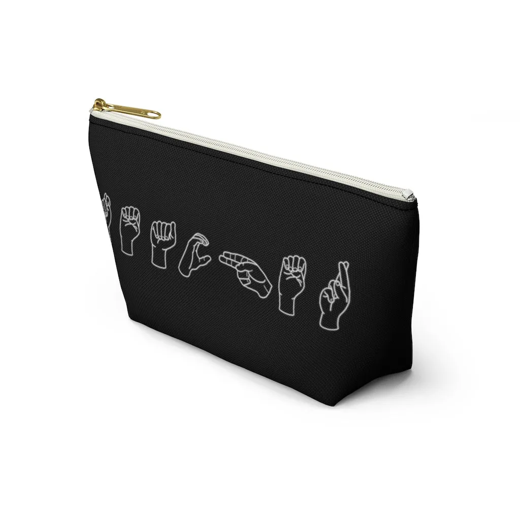 American Sign Language "Teacher" Pouch