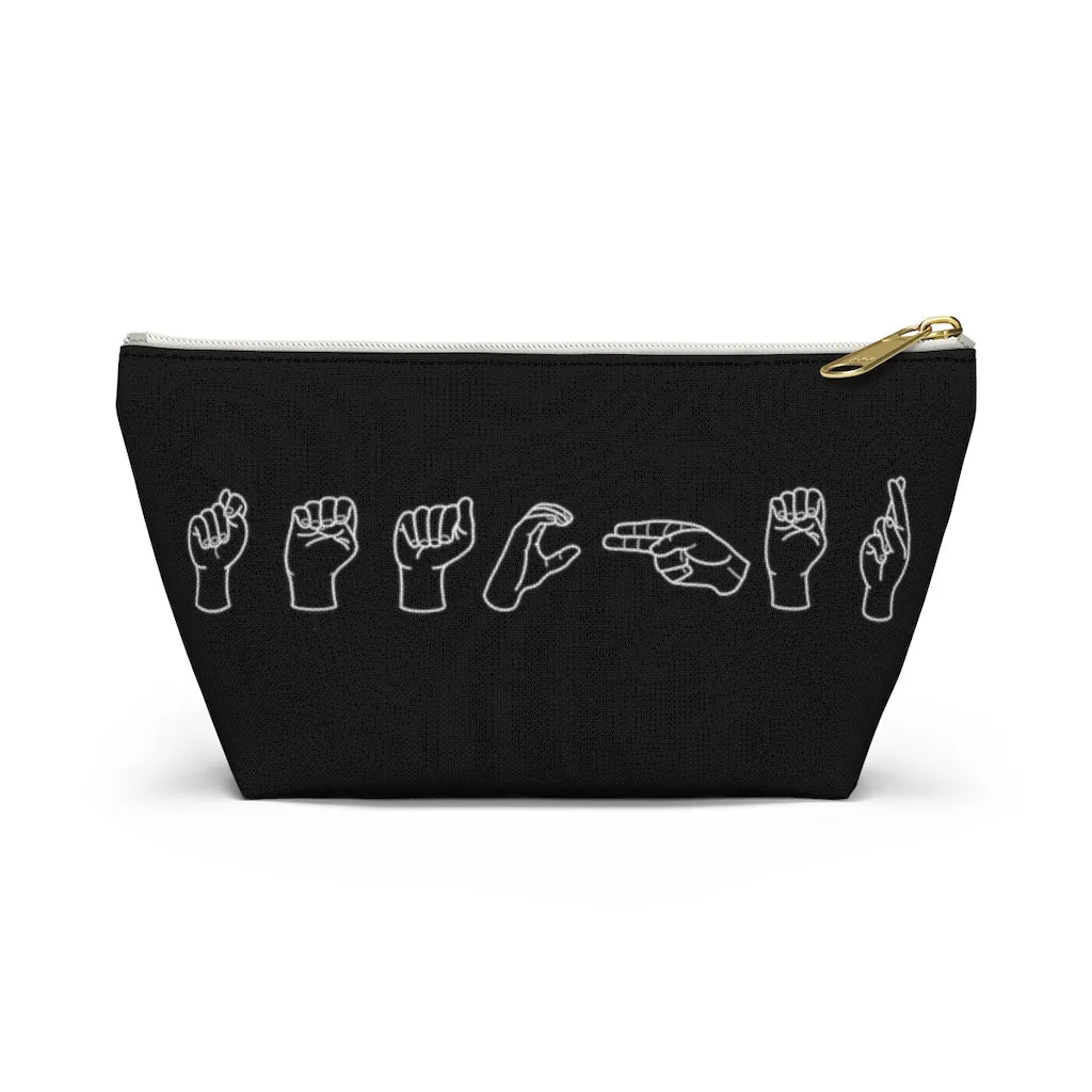 American Sign Language "Teacher" Pouch