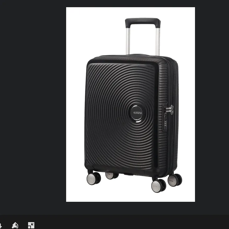 American Tourister Soundbox 4 Wheel Cabin Baggage Spinner Expandable Suitcase 55 cm
