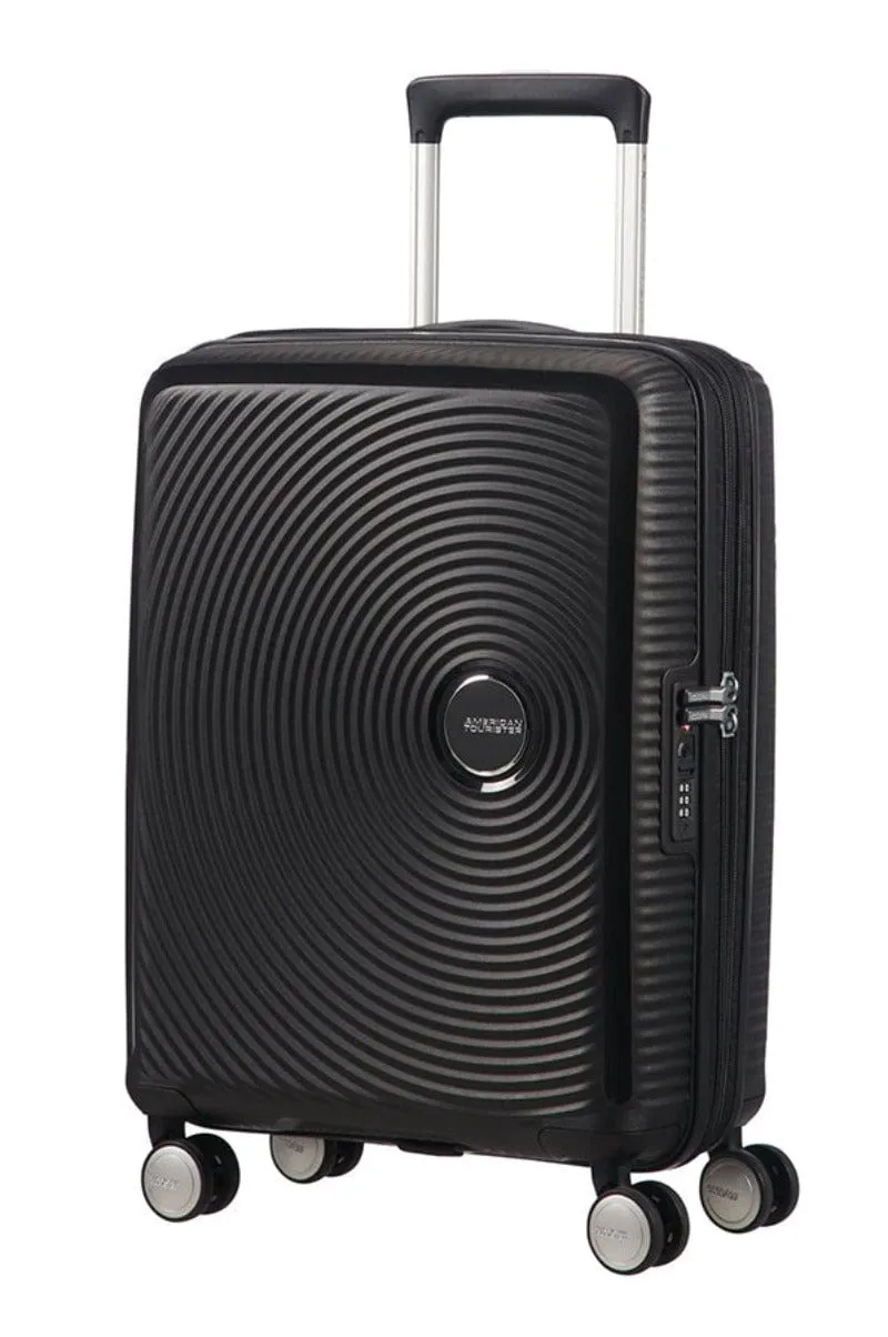 American Tourister Soundbox 4 Wheel Cabin Baggage Spinner Expandable Suitcase 55 cm