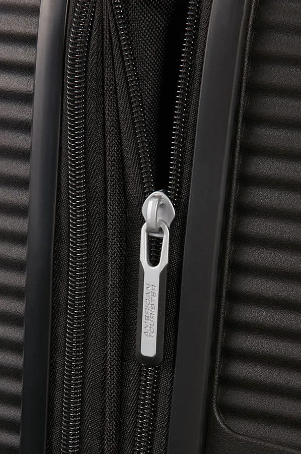 American Tourister Soundbox 4 Wheel Cabin Baggage Spinner Expandable Suitcase 55 cm