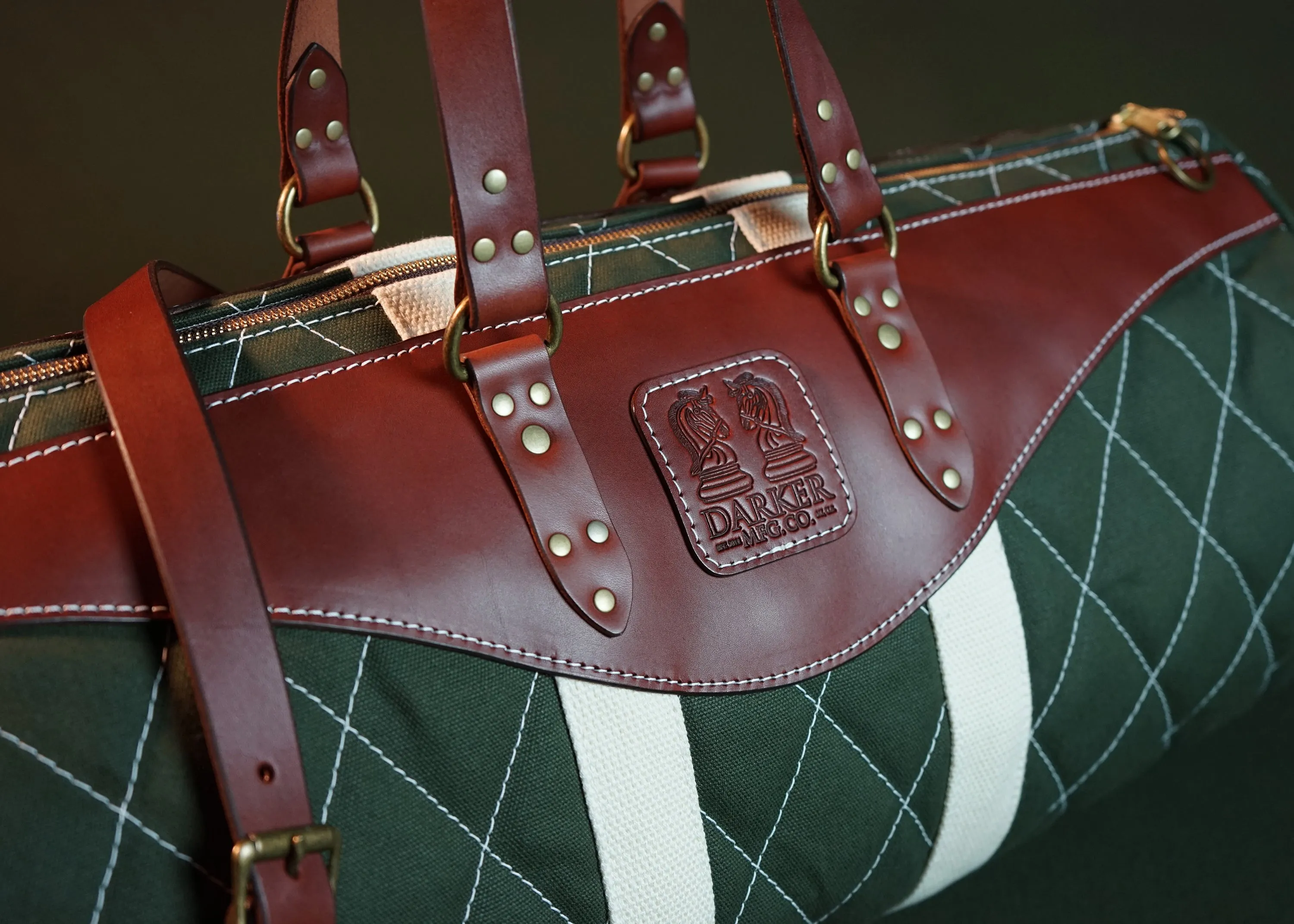 Anchor Duffle Bag Olive & Brown