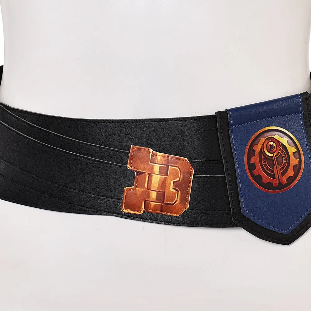 Arcane League of Legends Season 2 Vi Cosplay Belt Unisex Black Waistband Halloween Carnival Accessories