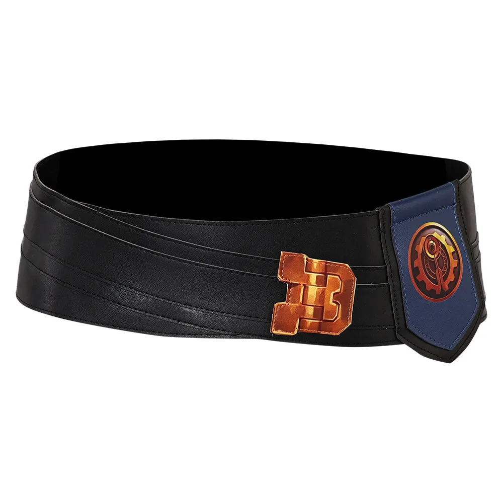 Arcane League of Legends Season 2 Vi Cosplay Belt Unisex Black Waistband Halloween Carnival Accessories