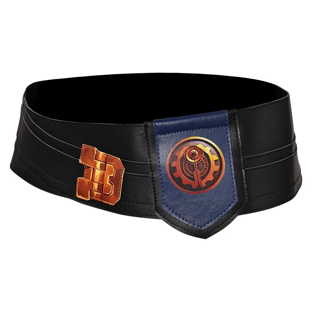 Arcane League of Legends Season 2 Vi Cosplay Belt Unisex Black Waistband Halloween Carnival Accessories