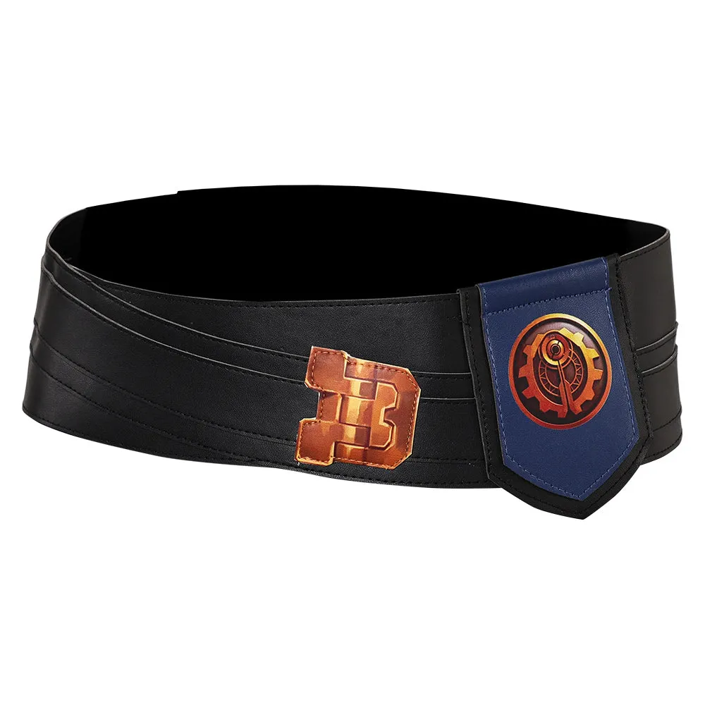 Arcane League of Legends Season 2 Vi Cosplay Belt Unisex Black Waistband Halloween Carnival Accessories