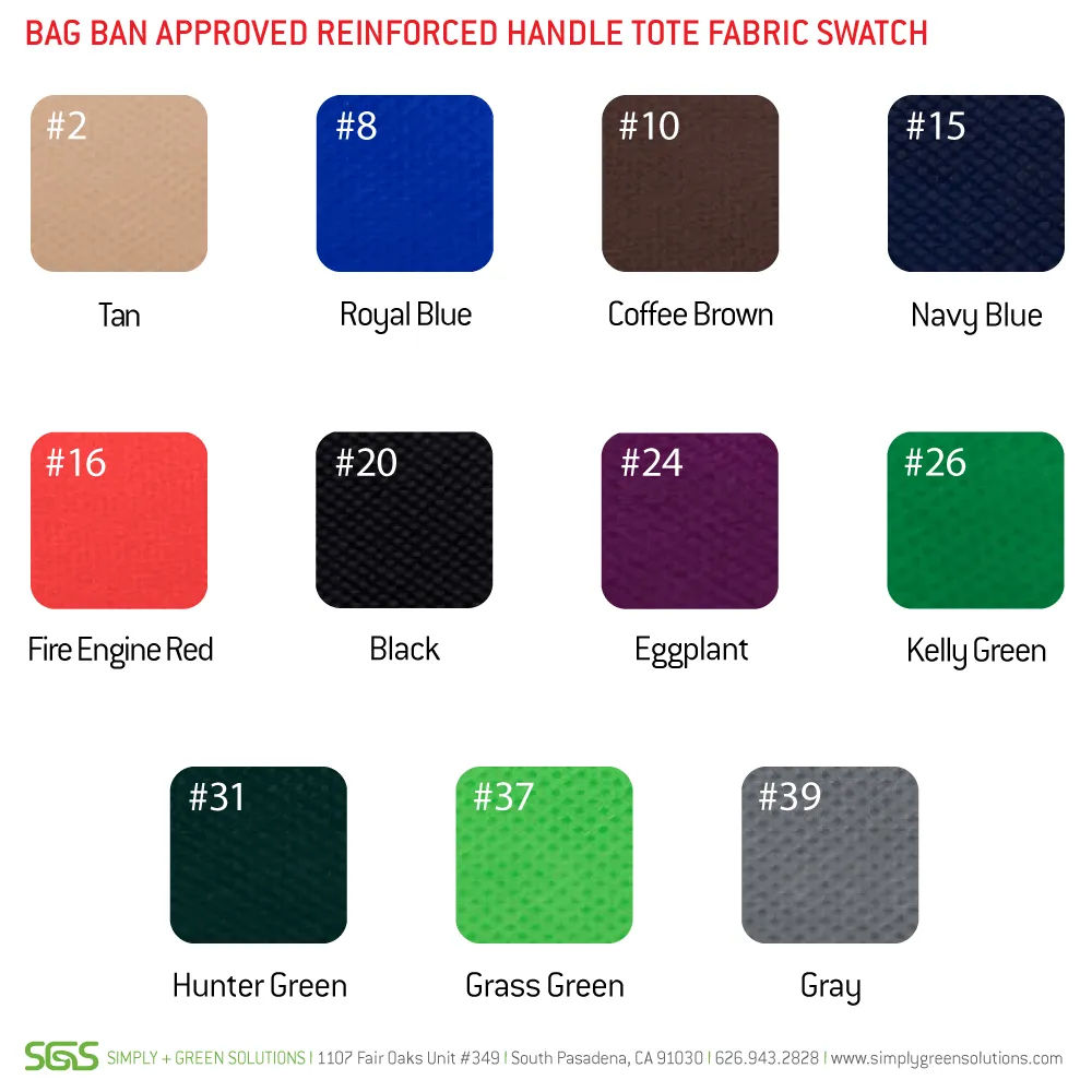 Bag Ban Approved Reinforced Handle Tote *Stocked in the USA*