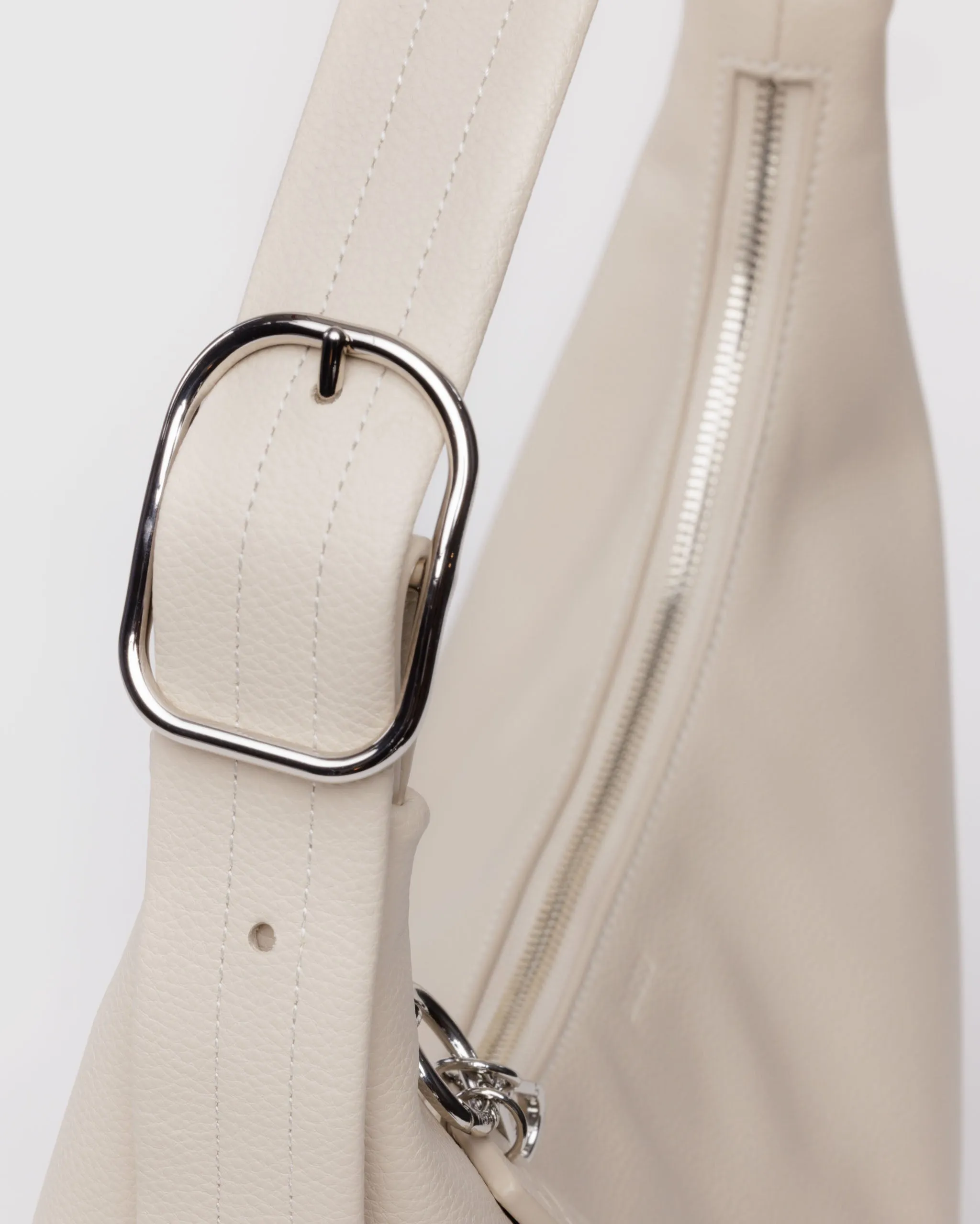 Baggu Recycled Leather Shoulder Bag - Stone
