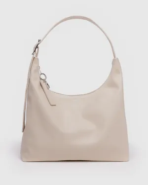 Baggu Recycled Leather Shoulder Bag - Stone