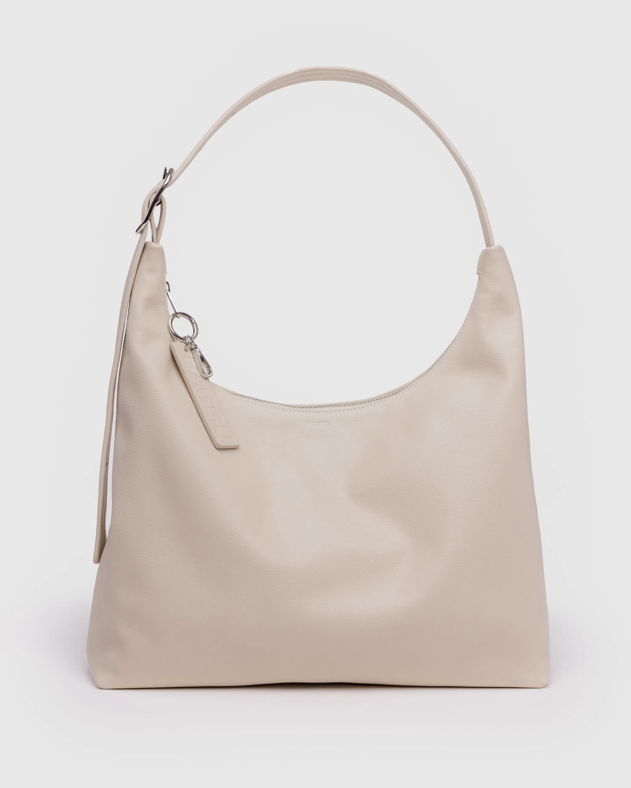 Baggu Recycled Leather Shoulder Bag - Stone