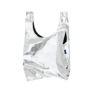 Baggu Standard Shopper Bag, Metallic Silver