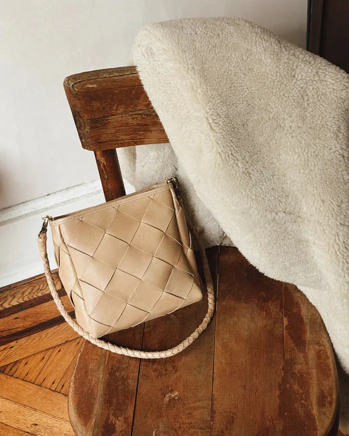 bembien / alix bag - grande weave - caramel