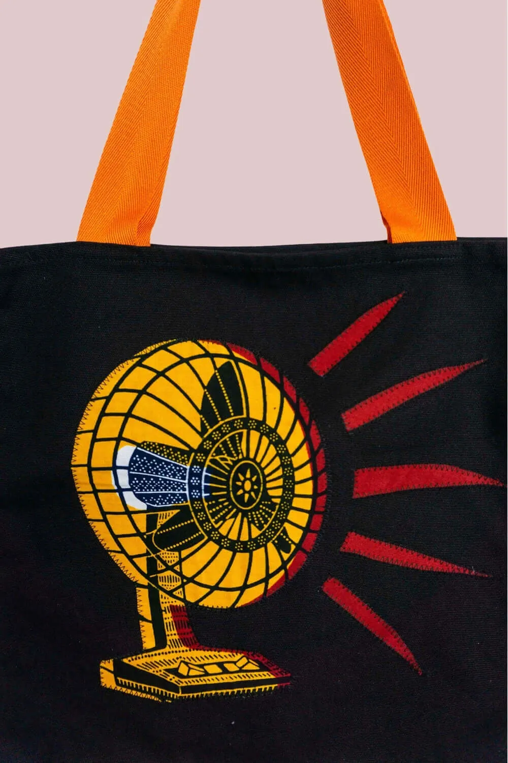 Biggest Fan Ankara Tote Bag