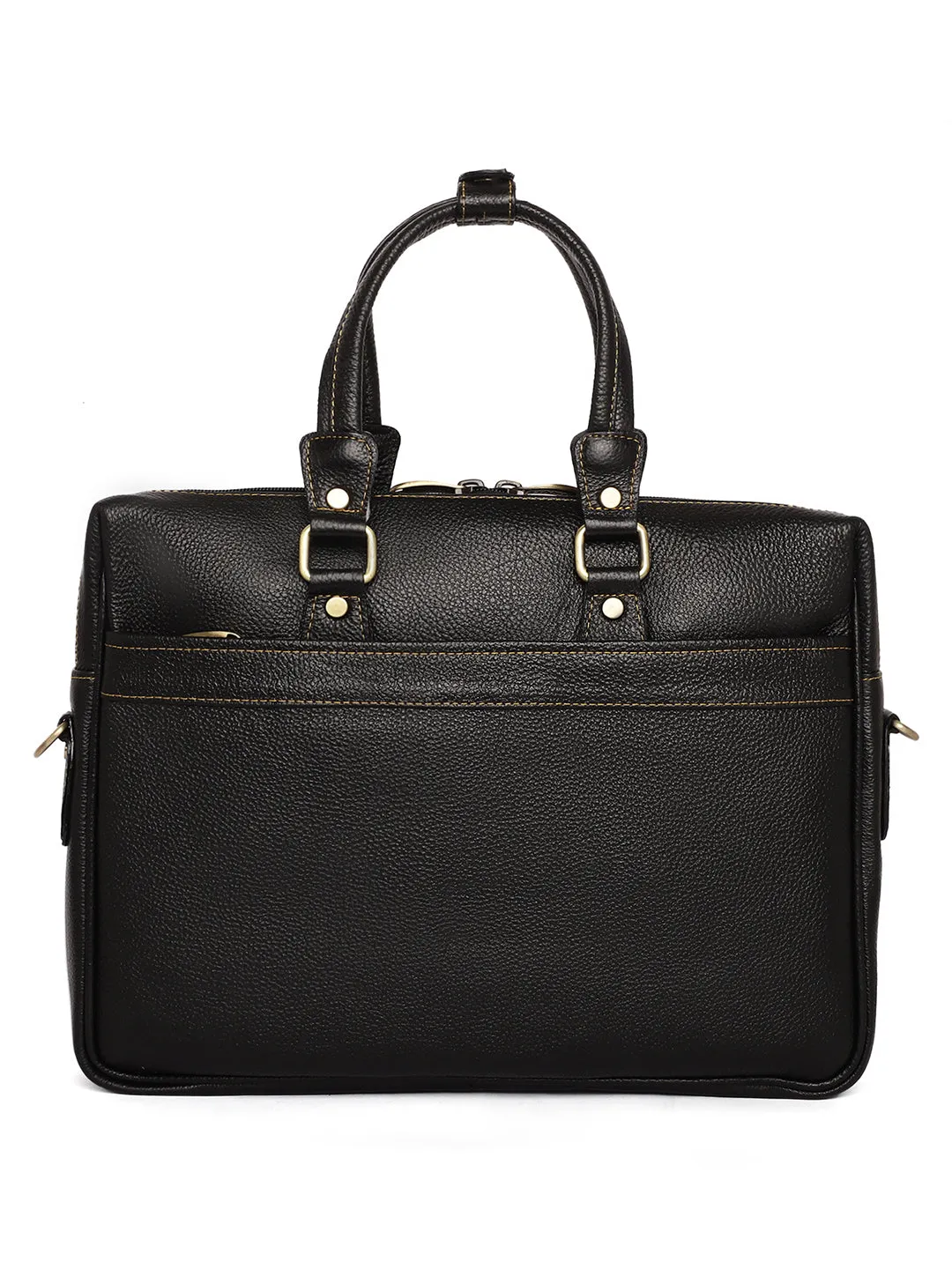 Black Leather Laptop Bags ZP12116