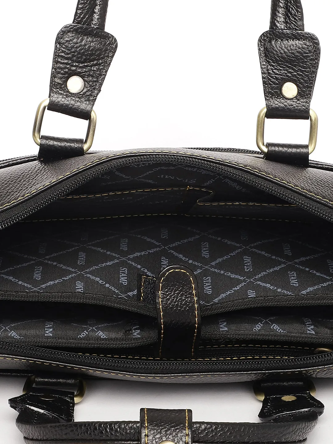 Black Leather Laptop Bags ZP12116