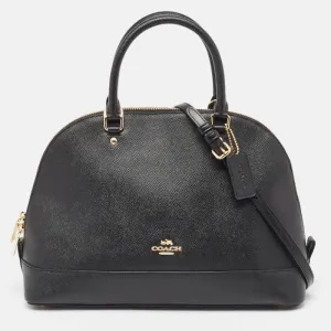 Black Leather Sierra Satchel