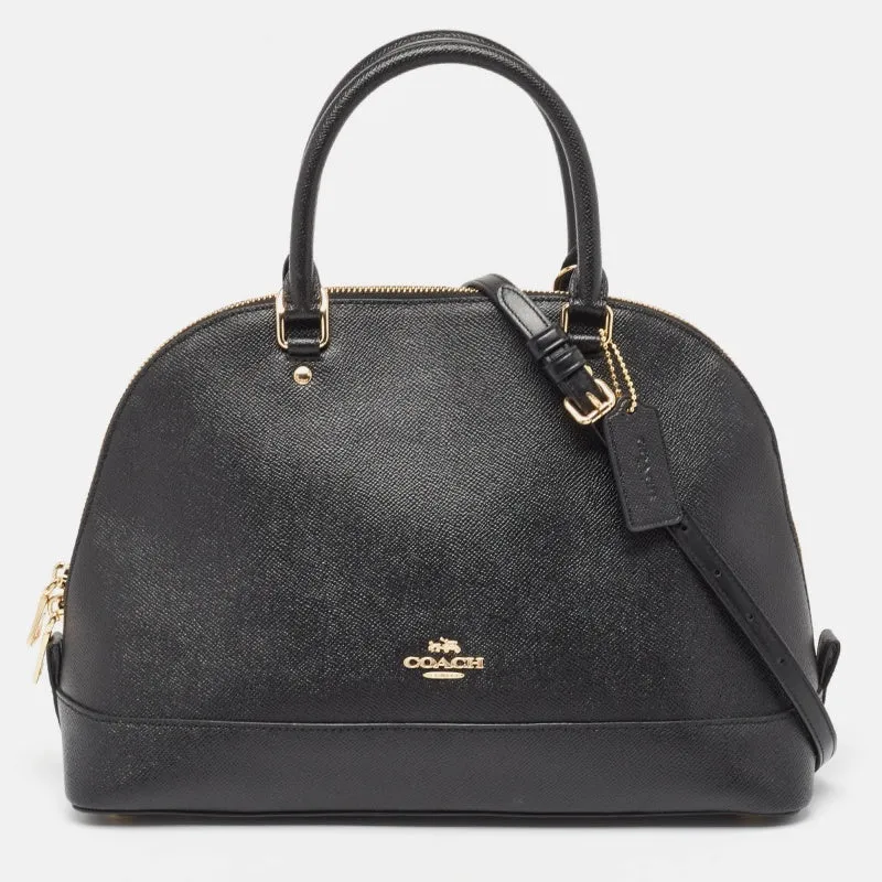 Black Leather Sierra Satchel