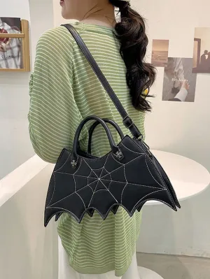 Black Lolita Bag PU Leather PU Leather Handbag Lolita Accessories