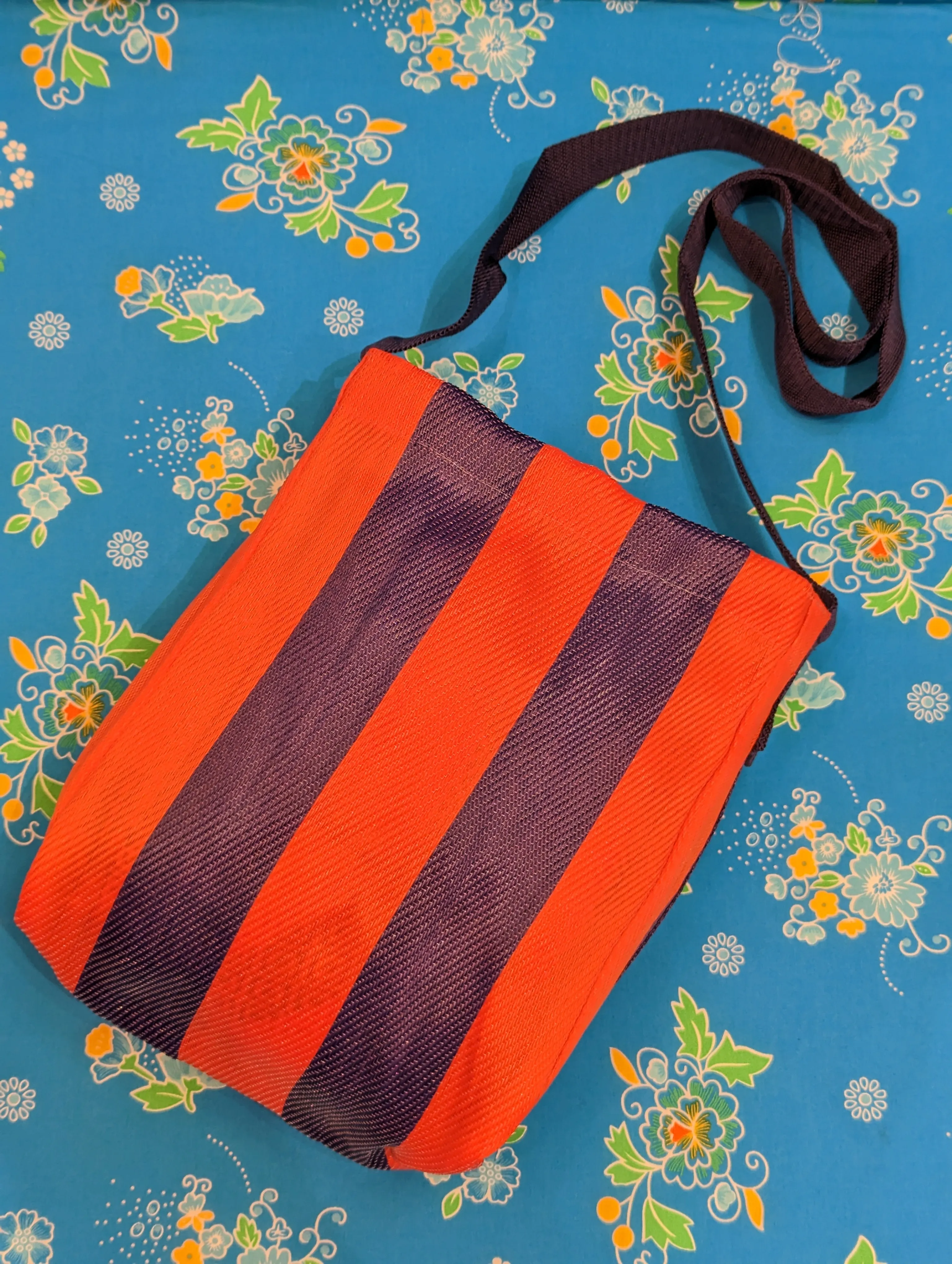 Bold striped bags
